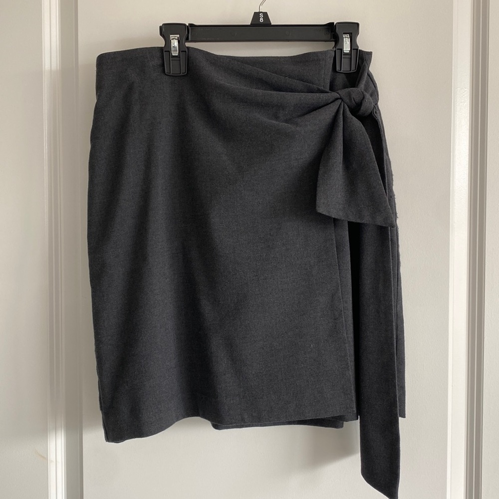 Tie front skirt